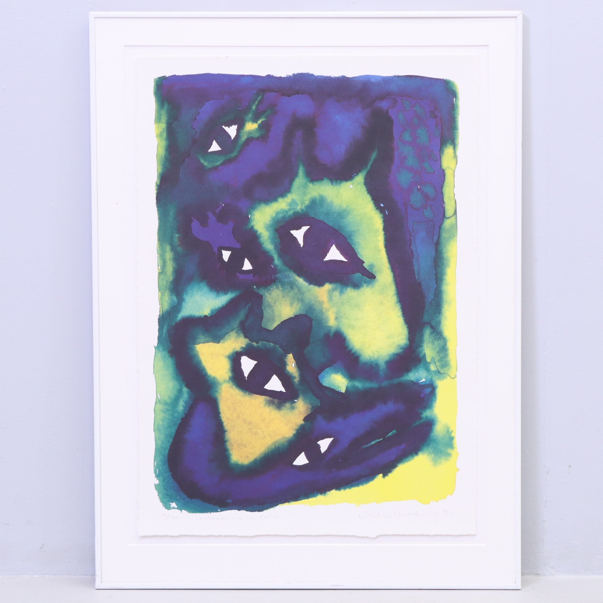 Cecilia Waxberg - "Tombée de la nuit" - Color Lithography