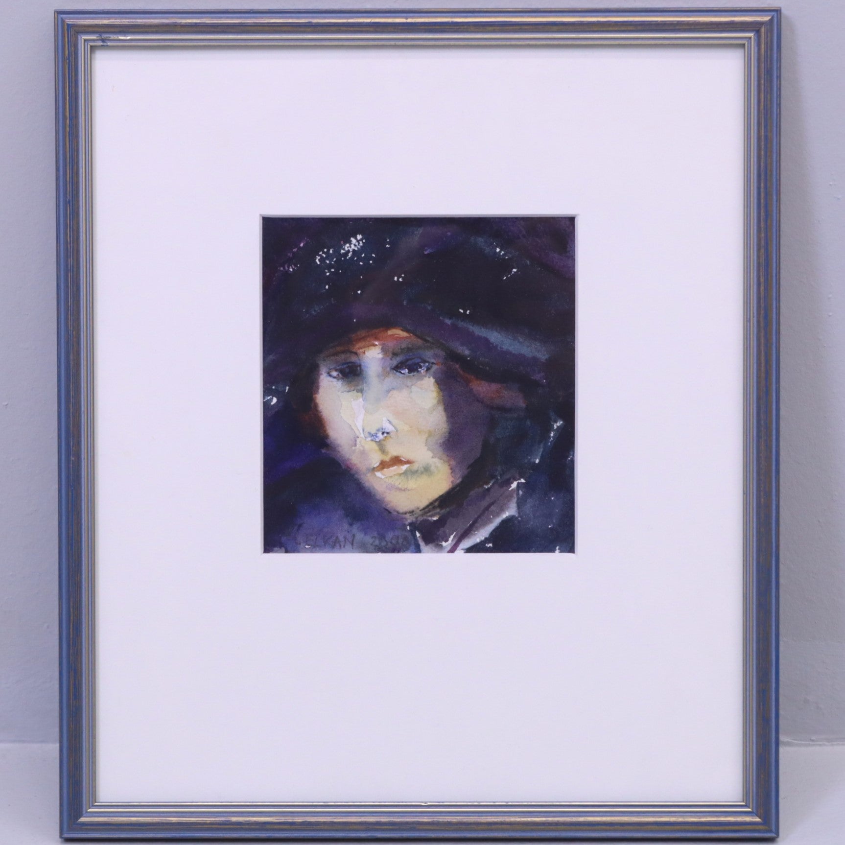 Marianne Elkan 'Inre Landskap - Kvinno Öde Sigrid H.' Aquarelle Painting