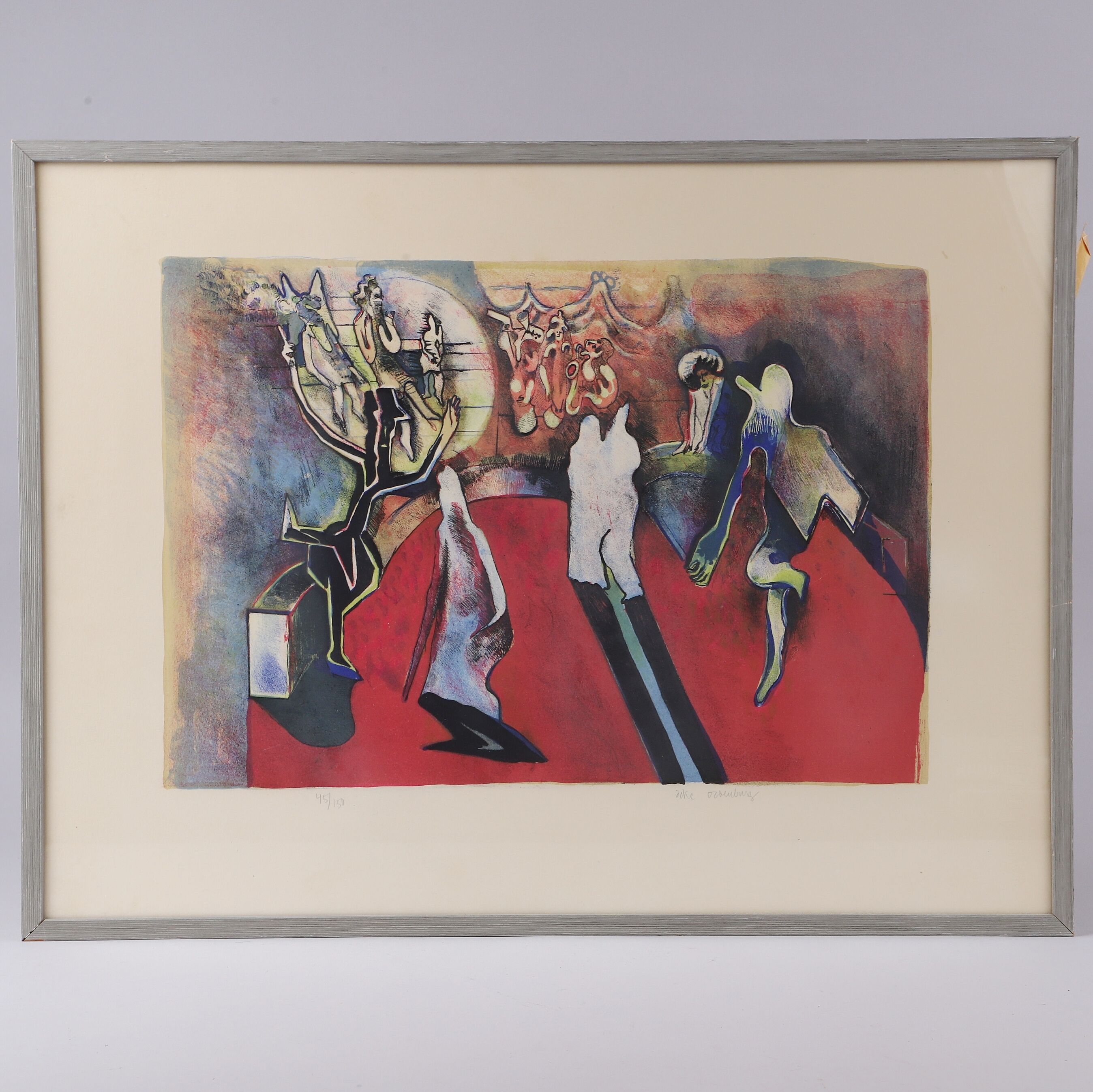 Acke Oldenburg "Komposition" - Colour Litograph