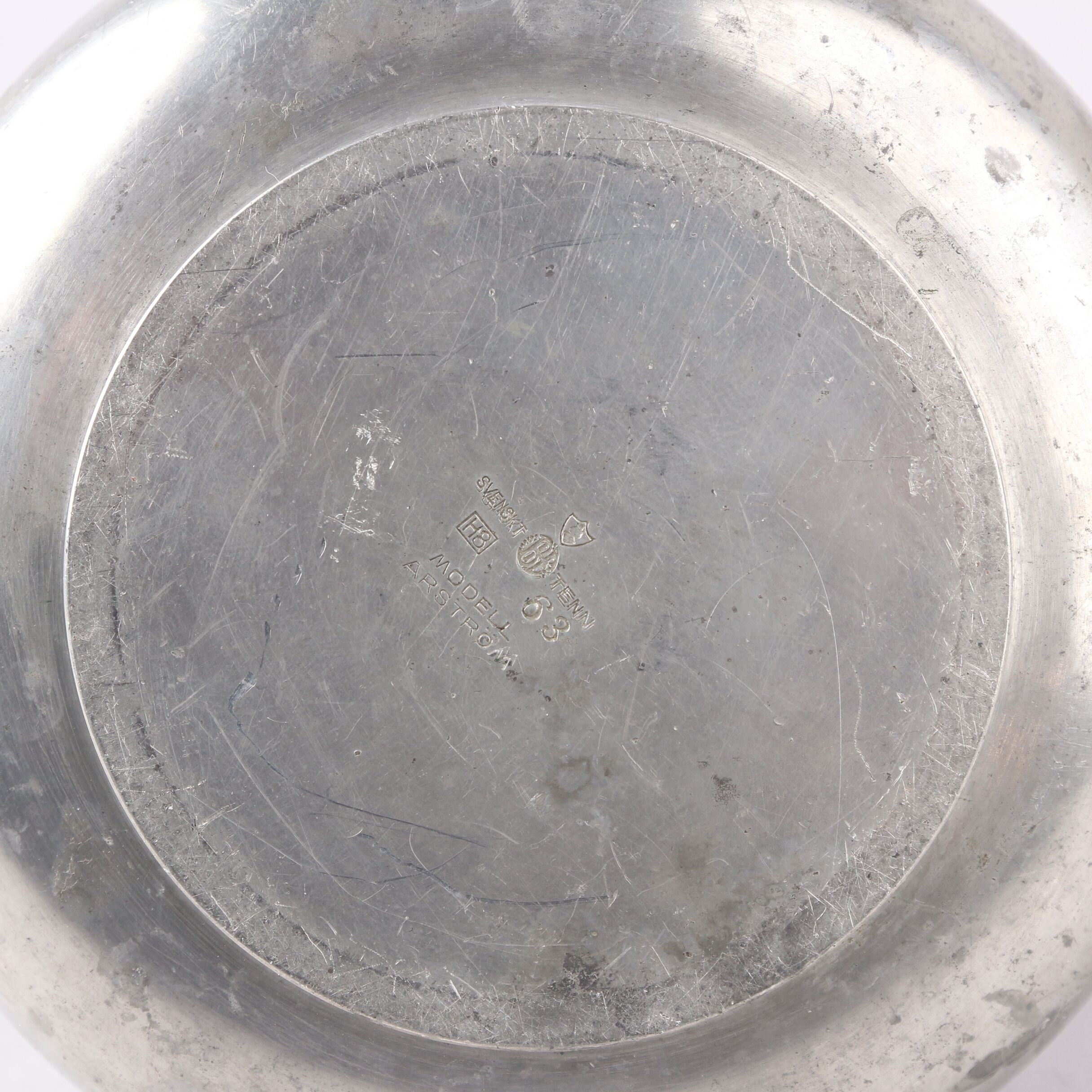 Art Deco Pewter Vase by Folke Arström for GAB, 1934