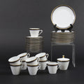 Vintage Seltmann Weiden Bavaria Porcelain Coffee Service – Multi-Lined Navy & Gold Accent