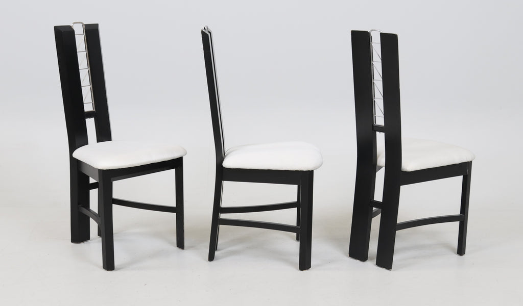 1980s Postmodern Euro-designed Dining Chairs (Set Of 5)