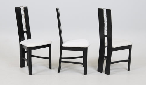 1980s Postmodern Euro-designed Dining Chairs (Set Of 5)