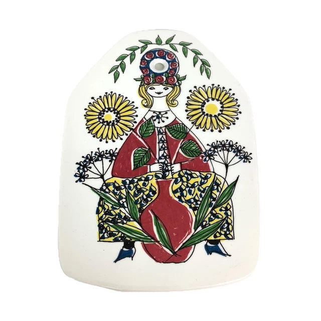 Turi Gramstad Oliver 'Mons og Mille' Cheese/Butter Porcelain Board